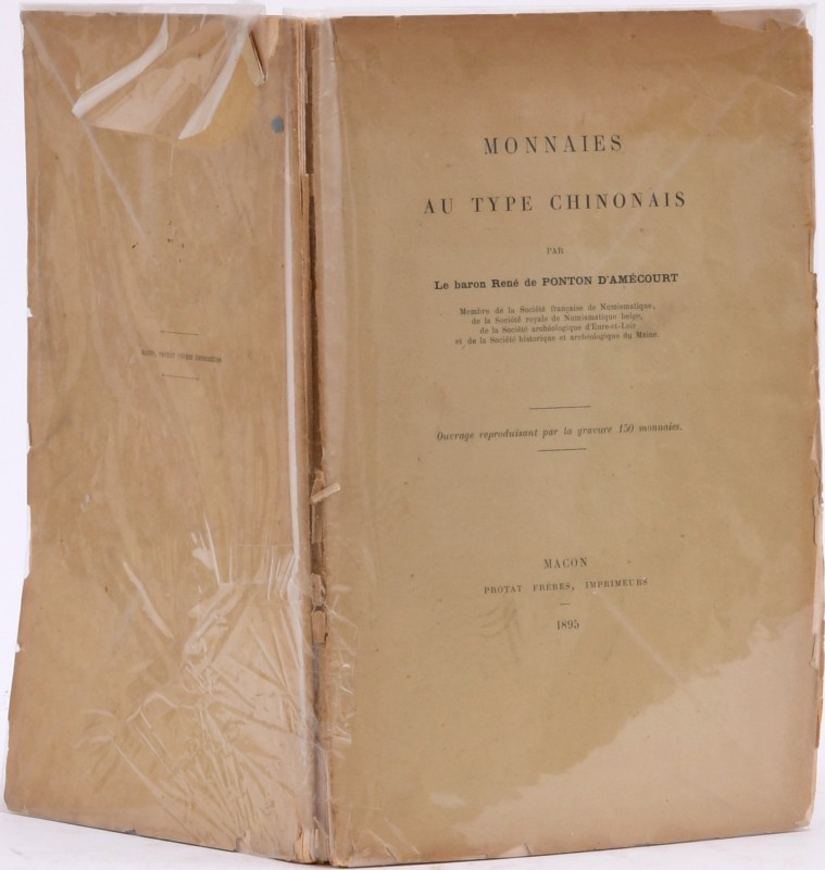 Ponton d'Amécourt (R. de), Monnaies au type chinonais, Mâcon 1895.

II + 139 p...