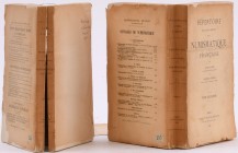 Engel (A.) et Serrure (R.), Répertoire des sources imprimées de la numismatique française, 2 vol., 1887 et 1889.