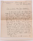 Lettre du Dr.Meyer-Eckhardt à Jean Babelon, 1921.