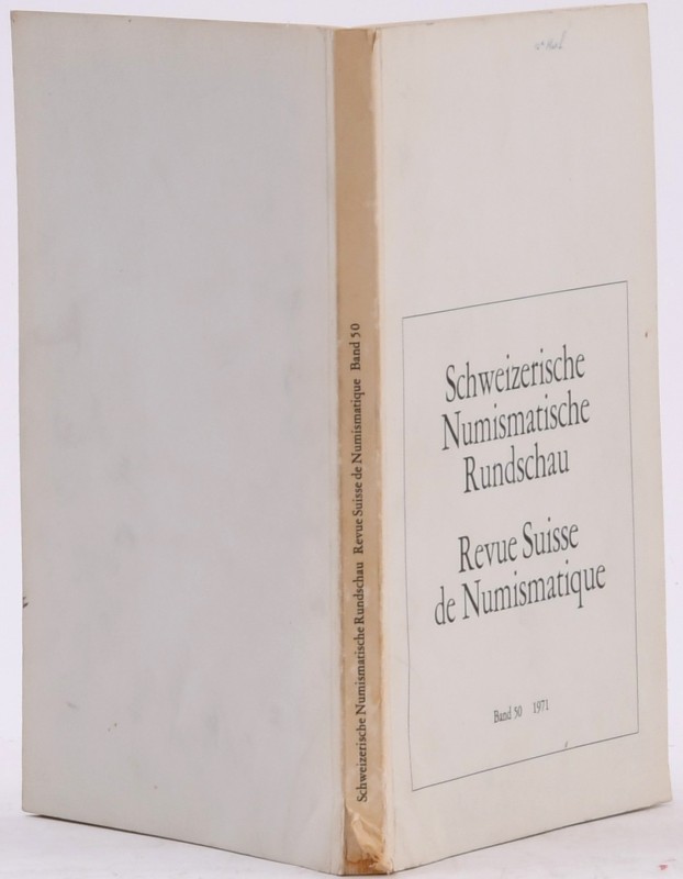 Revue suisse de numismatique, tome 50, Berne 1971.

136 pages et XXX planches....