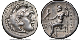 MACEDONIAN KINGDOM. Alexander III the Great (336-323 BC). AR drachm (17mm, 1h). NGC Choice XF. Posthumous issue of Mylasa (?), ca. 300-280 BC. Head of...