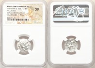 MACEDONIAN KINGDOM. Alexander III the Great (336-323 BC). AR drachm (18mm, 11h). NGC XF. Early posthumous issue of Colophon, 310-301 BC. Head of Herac...