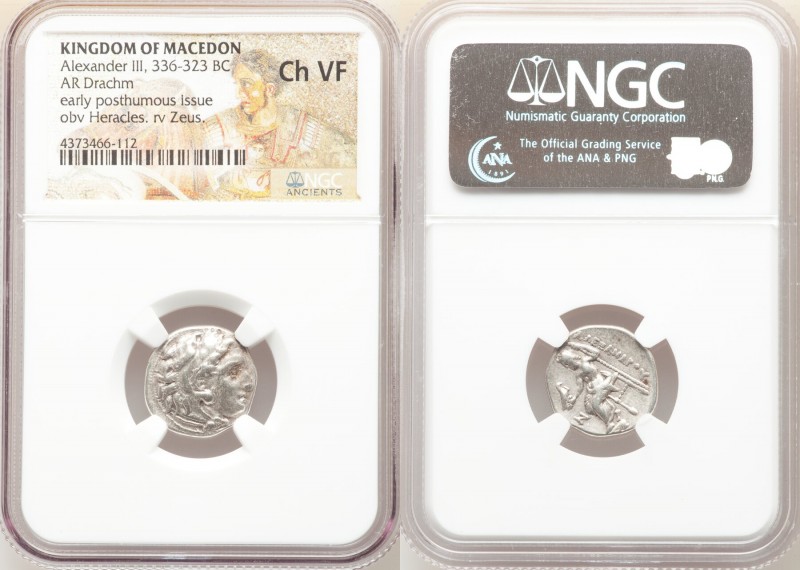 MACEDONIAN KINGDOM. Alexander III the Great (336-323 BC). AR drachm (17mm, 10h)....