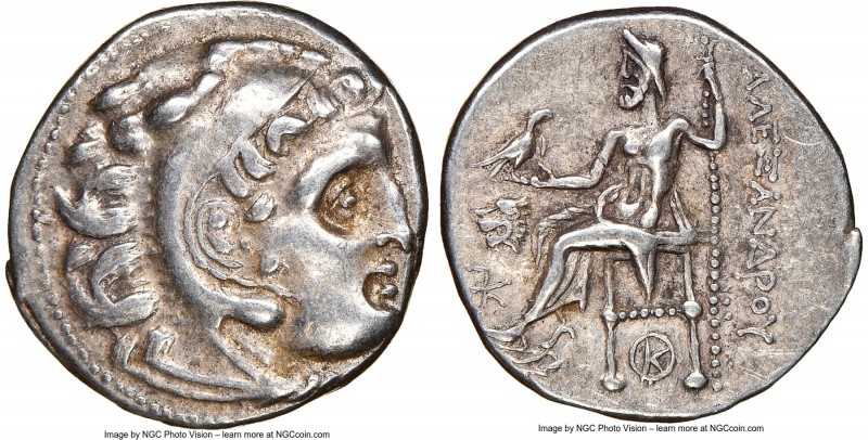 THRACIAN KINGDOM. Lysimachus (305-281 BC). AR drachm (18mm, 4.29 gm, 12h). NGC C...