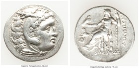 THRACIAN KINGDOM. Lysimachus (305-281 BC). AR drachm (19mm, 4.07 gm, 12h). Choice VF. Posthumous Alexander type issue of Magnesia, ca. 301-299 BC. Hea...