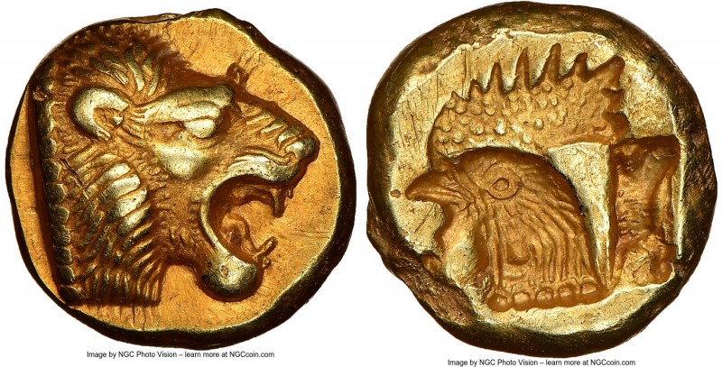 LESBOS. Mytilene. Ca. 521-478 BC. EL sixth-stater or hecte (11mm, 2.55 gm, 3h). ...