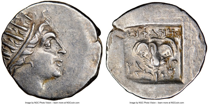 CARIAN ISLANDS. Rhodes. Ca. 88-84 BC. AR drachm (15mm, 2.07 gm, 11h). NGC AU. Pl...