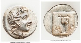 LYCIAN LEAGUE. Cragus. Ca. 48-20 BC. AR hemidrachm (15mm, 1.82 gm, 12h). Choice XF. Series 1. Laureate head of Apollo right; Λ-Y below / K-P, cithara ...