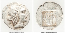 LYCIAN LEAGUE. Masicytes. Ca. 48-20 BC. AR hemidrachm (16mm, 1.87 gm, 12h). Choice XF. Series 5. Laureate head of Apollo right; Λ-Y below / M-A, citha...