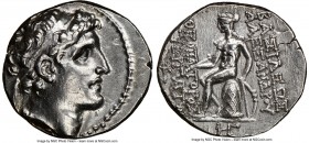 SELEUCID KINGDOM. Alexander I Balas (152/1-145 BC). AR drachm (18mm, 4.11 gm, 12h). NGC AU 5/5 - 3/5. Antioch on the Orontes, undated with primary and...