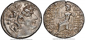 SELEUCID KINGDOM. Philip I Philadelphus (ca. 95/4-76/5 BC). AR tetradrachm (27mm, 12h). NGC Choice XF. Posthumous issue of Antioch on the Orontes unde...