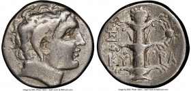 CYRENAICA. Cyrene. Ca. 308-277 BC. AR didrachm (20mm, 7.60 gm, 12h). NGC Choice Fine 5/5 - 3/5. Magas as Ptolemaic governor, ca. 300-282/75 BC. Bare h...