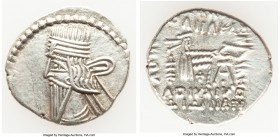 PARTHIAN KINGDOM. Pacorus I (ca. AD 78-120). AR drachm (21mm, 3.47 gm, 1h). Choice XF. Ecbatana. Bust of Pacorus left with long pointed beard, wearing...
