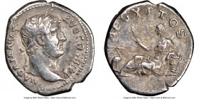 Hadrian (AD 117-138). AR denarius (19mm, 7h). NGC VF. Rome, AD 130-133. HADRINVS-AVG COS III P P, bare head of Hadrian right / AEGYPTOS, Egypt reclini...