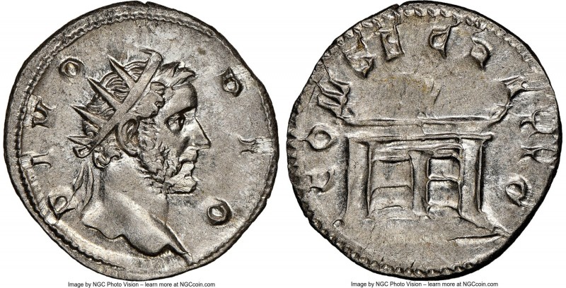 Divus Antoninus Pius (AD 138-161). AR antoninianus (22mm, 4.04 gm, 1h). NGC MS 4...