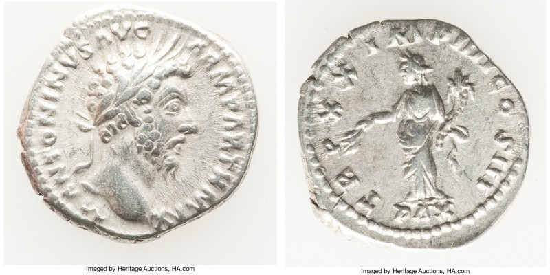 Marcus Aurelius, as Augustus (AD 161-180). AR denarius (20mm, 3.31 gm, 6h). Choi...