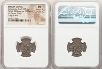 Constantius II, as Caesar (AD 337-361). AE3 or BI nummus (18mm, 2.77 gm, 1h). NGC MS 5/5 - 4/5. Siscia, 3rd officina, AD 334-335. FL IVL CONSTANTIVS N...