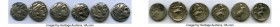 ANCIENT LOTS. Greek. Macedonian Kingdom. Ca. 336-317 BC. Lot of six (6) AR drachms. About VF-VF. Includes: (6) Alexander III the Great (336-323 BC), Z...