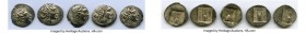 ANCIENT LOTS. Greek. Lycian League. Ca. 48-20 BC. Lot of five (5) AR hemidrachms. VF-XF. Includes: Five (5) AR hemidrachms - Laureate head of Apollo r...