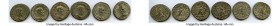 ANCIENT LOTS. Roman Provincial. AD 3rd century. Lot of six (6) BI tetradrachms. About VF-VF, Silvering. Includes: BI tetradrachm (6), various rulers. ...