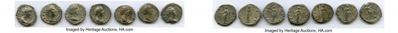 ANCIENT LOTS. Roman Imperial. Faustina Senior (AD 138-140/1). Lot of seven (7) A...