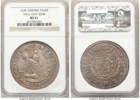 Archduke Leopold Taler 1630 MS61 NGC, Hall mint, KM629.2, Dav-3338. Well-struck with appealing gray and gold toning, scarce in mint state. Ex. J.G. Co...