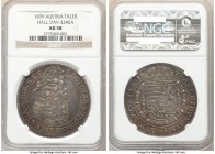 Leopold I Taler 1699 AU58 NGC, Hall mint, KM1303.5, Dav-3245A. Multi-colored toning. 

HID09801242017

© 2020 Heritage Auctions | All Rights Reser...