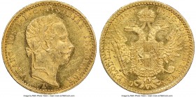 Franz Joseph I gold Ducat 1861-A MS60 NGC, Vienna mint, KM2264. AGW 1107 oz. 

HID09801242017

© 2020 Heritage Auctions | All Rights Reserved