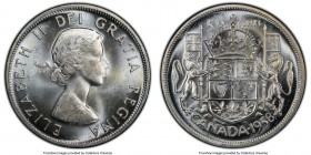 Elizabeth II 4-Piece Lot of Certified 50 Cents 1958 MS64 PCGS, Royal Canadian mint, KM53. Sold as is, no returns. 

HID09801242017

© 2020 Heritag...