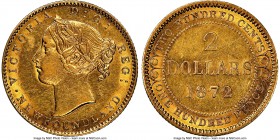 Newfoundland. Victoria gold 2 Dollars 1872 AU58 NGC, London mint, KM5. Semi-key to type. 

HID09801242017

© 2020 Heritage Auctions | All Rights R...