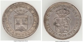 Isabel II silver "Guanabacao" Proclamation Medal 1834 XF, Herrera-41. 25.5mm. 6.81gm. 

HID09801242017

© 2020 Heritage Auctions | All Rights Rese...