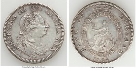 George III Bank Dollar of 5 Shillings 1804 XF, KM-Tn1, S-3768. 39.6mm. 26.79gm. 

HID09801242017

© 2020 Heritage Auctions | All Rights Reserved