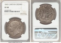 Victoria Crown 1845 XF40 NGC, KM741, S-3882. Rose tinted gray toning. 

HID09801242017

© 2020 Heritage Auctions | All Rights Reserved