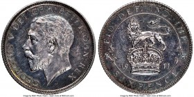 George V 4-Piece Lot of Certified Proof Issues 1911 NGC, 1) 6 Pence - PR64, KM815 2) Shilling - PR63, KM816 3) Florin - PR64, KM817 4) 1/2 Crown - PR6...