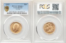 George V Sovereign 1925 MS66+ PCGS KM820. AGW 0.2355 oz. 

HID09801242017

© 2020 Heritage Auctions | All Rights Reserved