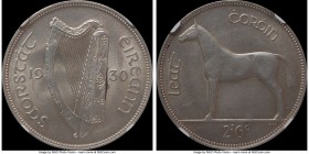 Free State 1/2 Crown 1930 AU58 NGC, KM8. Conservatively graded, light golden toning. 

HID09801242017

© 2020 Heritage Auctions | All Rights Reser...