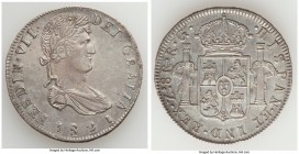 Zacatecas. Ferdinand VII 8 Reales 1821 Zs-RG AU (Obverse Surface Hairlines), Zacetecas mint, KM111.5. 38.6mm. 27.15gm. 

HID09801242017

© 2020 He...