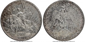 Estados Unidos Pair of Certified "Caballito" Pesos NGC, 1) Peso 1911 - AU Details (Cleaned). Long Ray variety. 2) Peso 1912 - XF Details (Cleaned) Mex...