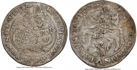 Horn. Philip of Montmorency Daalder ND (1540-1568) AU50 NGC, Dav-8679. Also known as a Bettlertaler (Beggar taler) due to scene of St. Martin on horse...