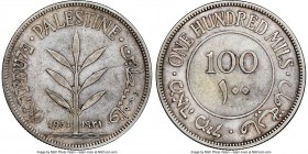 British Mandate 100 Mils 1931 XF Details (Cleaned) NGC, KM7. The key date in the series. 

HID09801242017

© 2020 Heritage Auctions | All Rights R...