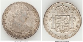 Charles IV 8 Reales 1796 LM-IJ AU, Lima mint, KM97. 40.2mm. 27.26gm. 

HID09801242017

© 2020 Heritage Auctions | All Rights Reserved