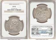Carol I 5 Lei 1882-B XF45 NGC, Bucharest mint, KM17.1. One of the semi-keys of this short series. 

HID09801242017

© 2020 Heritage Auctions | All...