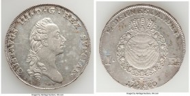 Gustavus III Riksdaler 1780/79-OL XF (Cleaned, Light Residue), KM527. 41.2mm. 29.24gm. 

HID09801242017

© 2020 Heritage Auctions | All Rights Res...