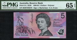 Australia - 5 Dollars - PMG 65EPQ - (1996-1998)