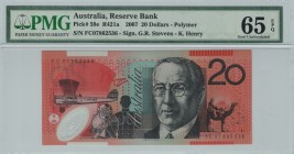 Australia - 20 Dollars - PMG 65EPQ - (2007)