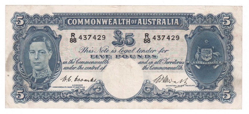 Australia - 5 Pounds - 1939