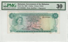 Bahamas - 1 Dollars - PMG 30 - (1965)  SN B239566