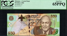 Bahamas - 50 Dollars - PCGS 65PPQ - (2006)