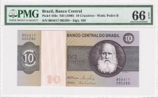 Brazil - 10 Cruzeiros - PMG 66EPQ - (1980)