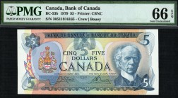 Canada - 5 Dollars - PMG 66EPQ - (1979)  SN 30511916165